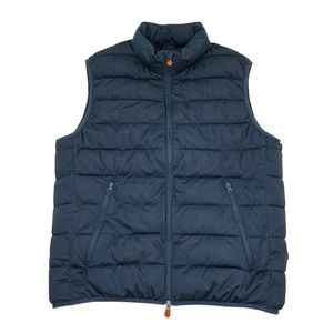 ❌SOLD❌ Save The Duck Quilted Stretch Plumtech Puffer Vest Mens Size Large L Blue